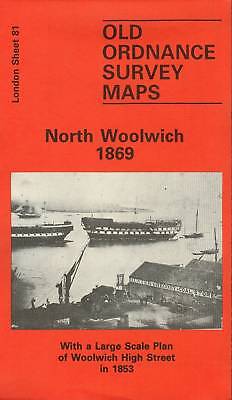 OLD ORDNANCE SURVEY MAPS NORTH WOOLWICH LONDON 1914 SHEET 81