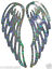 thumbnail 3  - ANGEL FAIRY WING IRON-ON HOTFIX BLING HOLOGRAPHIC TSHIRT CLOTH TRANSFER PATCH