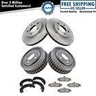 Brake Rotor Ceramic Pad Drum & Shoe Front & Rear Kit for Chevy Pontiac New