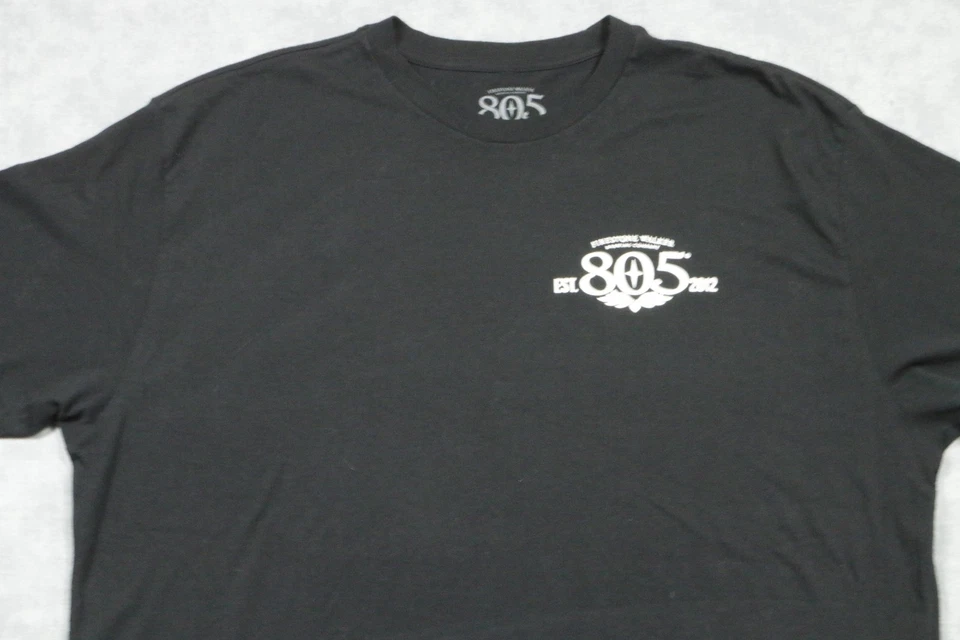 Camisa Firestone Walker 805 para Hombres XL Negra Cervecería Costa Central California 2012 Foto 3 de 4