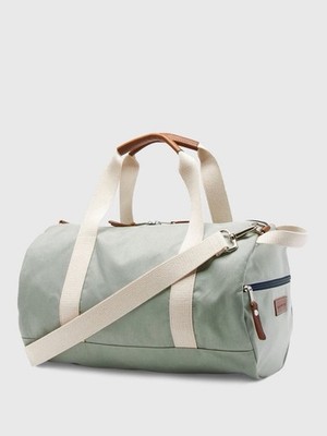 Peter Millar Crown Classic Canvas & Leather Carry-On Duffel Bag Travel Weekender