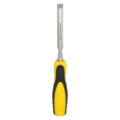 1/2'' Steel Wood Chisel Blade Wood Working Flat Chisel with Handle Yellow