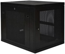 Tripp Lite SmartRack 12U Mid-Depth Rack Enclosure Cabinet Black Model SR12UB