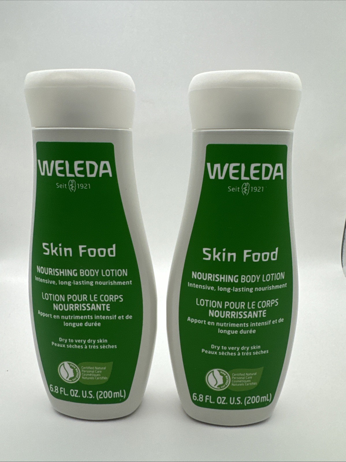 2 Weleda Skin Food Nourishing Body Lotion Calendula  6.8 fl oz.  Exp. 12/24