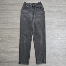 Vintage Levi's 512 Slim Fit Taper Leg Jeans Size 9 Med 25x30 USA 90's Black