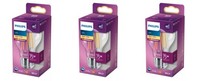 3Er Set Philips Led Filament Lampe A60 8,5W = 75W E27 Klar 1055Lm Warmweiß 2700K