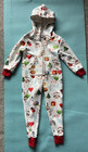 Lola & the Boys Sz 2 Christmas Hooded Pajama One Piece Long Sleeves — photo 1