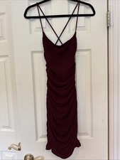 Windsor Dress Womens Size Medium Burgundy Red Mini Formal Homecoming Cocktail