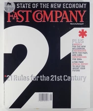 1999 FAST COMPANY New Millenium INVENT THE FUTURE seriously? we talked this way?