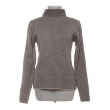 Rollkragenpullover, Größe: M, Beige/Braun/Mehrfarbig #hVp