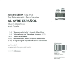 ESTA DULZURA AMABLE: SACRED CANTATAS BY JOS‚ DE NEBRA NEW CD