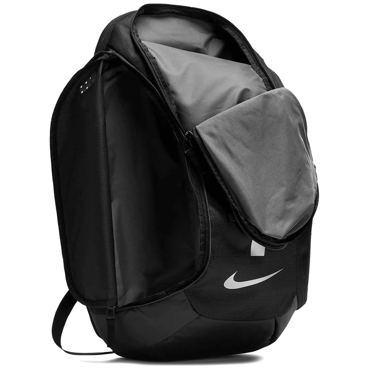 Nike HOOPS ELITE PRO $80 Basketball Backpack NEW Bag Black Silver