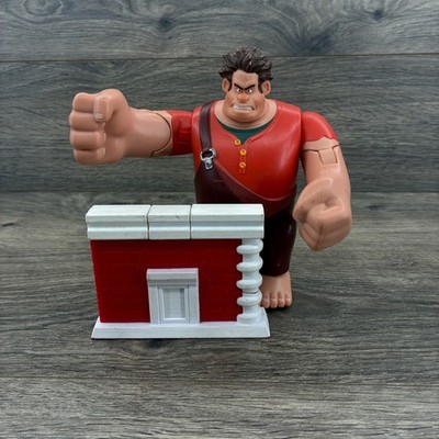 Disney Wreck-It Ralph Action Figure Kids 7'' Red Punching Action with Brick Wall