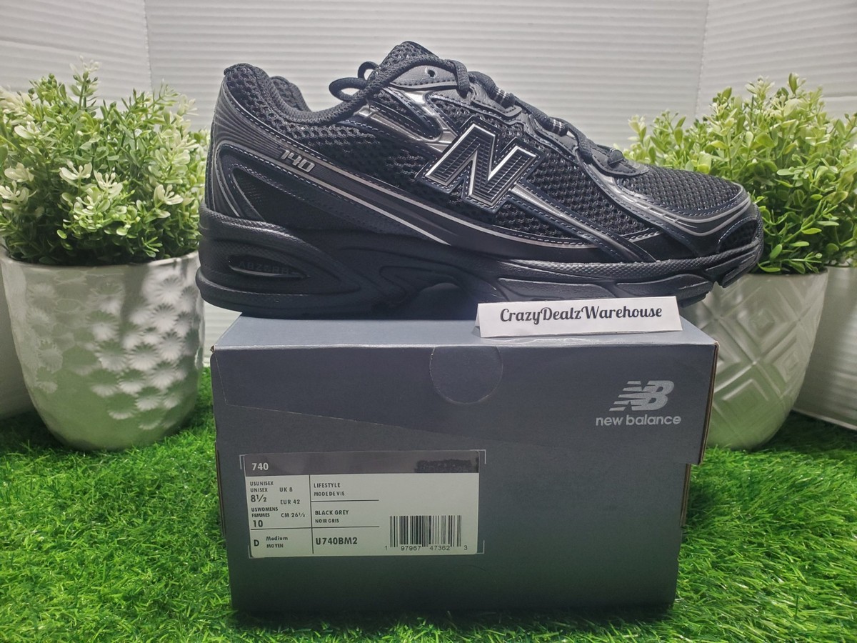 New Balance 740 Black Grey Silver U740BM2 Men's Size 8.5 ⚫ New | eBay