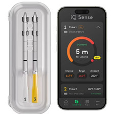 iQ Sense by Chef iQ Smart Wireless Cooking Thermometer with 2 Probes