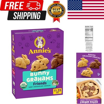 Annie's Organic Friends Bunny Grahams, Chocolate Chip, Chocolate, and Honey B...