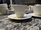 Designer Group White Dover Ironstone 12 Cups And Saucers — photo 2