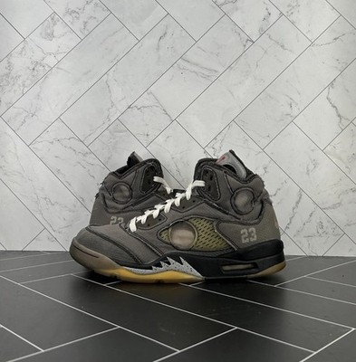 Nike Air Jordan 5 Retro SP x Off-White Mid Muslin Size 9.5 CT8480-001
