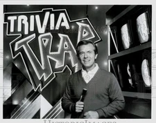 1984 Press Photo Bob Eubanks, Host of "Trivia Trap" ABC Series - pip30088