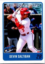 Devin Saltiban 2025 Choice Jersey Shore BlueClaws #1 Jersey Shore BlueClaws