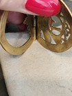 Vintage Brass Color Carved Spring Clip With Letter L Page Holder New — photo 4