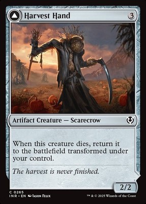 [MTG] Harvest Hand // Scrounged Scythe (0265) (INR) NM