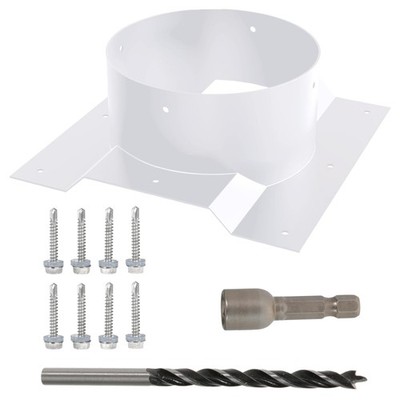 8 Inch Shipping Container Roof Vent Adapter 8'' for Whirlybird Turbines, Round...