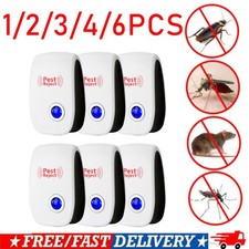 1-6Pcs Ultrasonic Pest Repeller Safe 3-5W Rod...