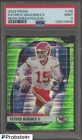 2024 Panini Neon Green Pulsar Prizm #138 Patrick Mahomes II Chiefs PSA 9 MINT