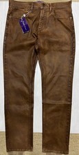 Ralph Lauren Purple Label Polyurethane Coated Pants Vintage Brown