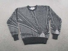 Vintage 90s Expressions Limited Edition Geometric Knit Pullover Sweater Size M