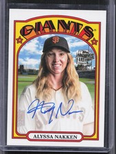 2022 Topps Archives #72FF-AN Alyssa Nakken Fan Favorites Autographs