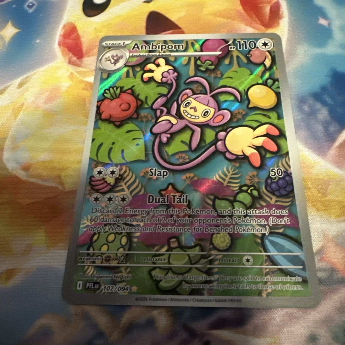 ambipom pokemon card value 107/094 Ambipom Pokemon Card TCG