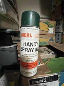 Vintage Spray Paint Can Ink Paper, Label, Ideal, Stencil, Machine, And Tape Co