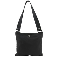Prada Nylon Shoulder Bag Women Black One Size 753975