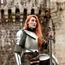 Medieval Women Fantasy Knight Suit of Armor Antique Female LARP Armor Lady Suit
