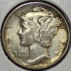 1944-P MERCURY 90% SILVER DIME (Extra Fine Details) Toned
