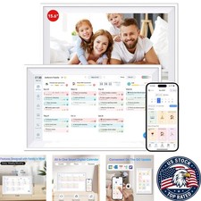 Smart Digital Planner 15.6 - Touchscreen Wall Calendar for Family Organization