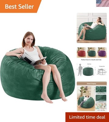 Bean Bag Chairs for Adults - Memory Foam Furniture BeanBag Chair - Kids/Teens...