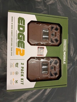 Moultrie Mobile Edge 2 36MP Cellular Trail Camera (2 Pack Kit) Brown MMC-14124