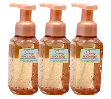 3 BATH  BODY WORKS SNOWY PEACH BERRY GENTLE  CLEAN FOAMING HAND SOAP 259mL NEW