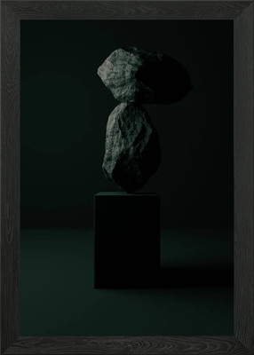 Rock Calm 3D Kunstwerk gerahmt Wandbild Poster Leinwanddruck Bild