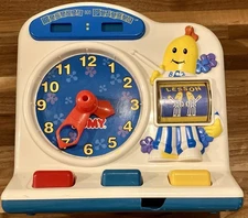 Vintage 1996 TOMY Bananas in Pajamas Clock Learning To Tell Time For Parts Only