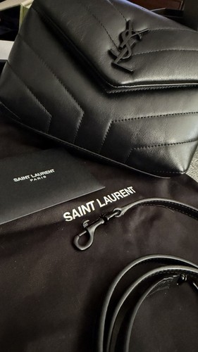 Saint Laurent YSL Toy LouLou schwarz mit schwarzen Beschlägen - Top Zustand  - Bild 5 von 11