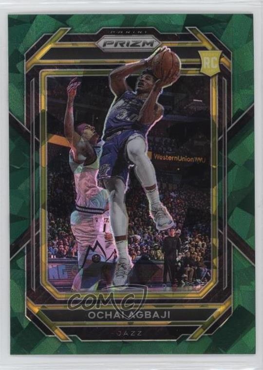 2022-23 Panini Prizm Green Ice Prizm Ochai Agbaji #267 0jm6