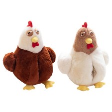 Picllo peluche di pollo cuscino per animali di peluche per la sedia da letto