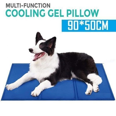 Summer Pet Cooling Mat Heat Relief Cool Non-Toxic Pad Gel Cushion Dog Cat Bed