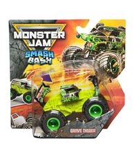 MONSTER JAM 2025 SMASH & BASH GRAVE DIGGER 1:64 SCALE DIECAST SPIN MASTER NEW