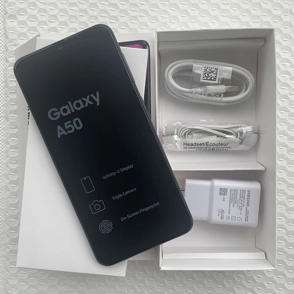 Samsung Galaxy A50 A505F 2-SIM 128GB 6.4" Fingerprint Unlocked GSM 4G Smartphone - Image 2 of 4