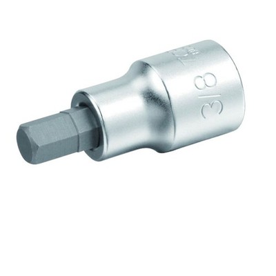 Steckschlüsseleinsatz mit Bohrung 3/8'' HEX TOPTUL BDDA1208